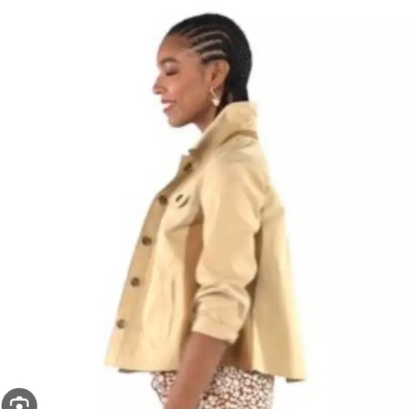 CAbi Mason Jacket Shacket Tan Size M - Picture 3 of 8